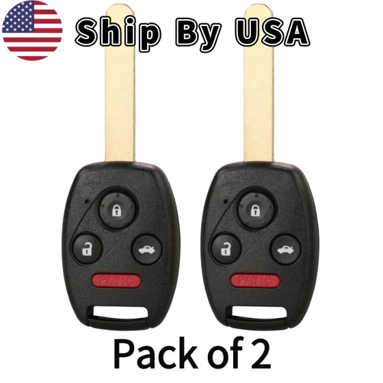Honda Accord 4 Button Remote Head Key 2008-2015 For KR55WK49308